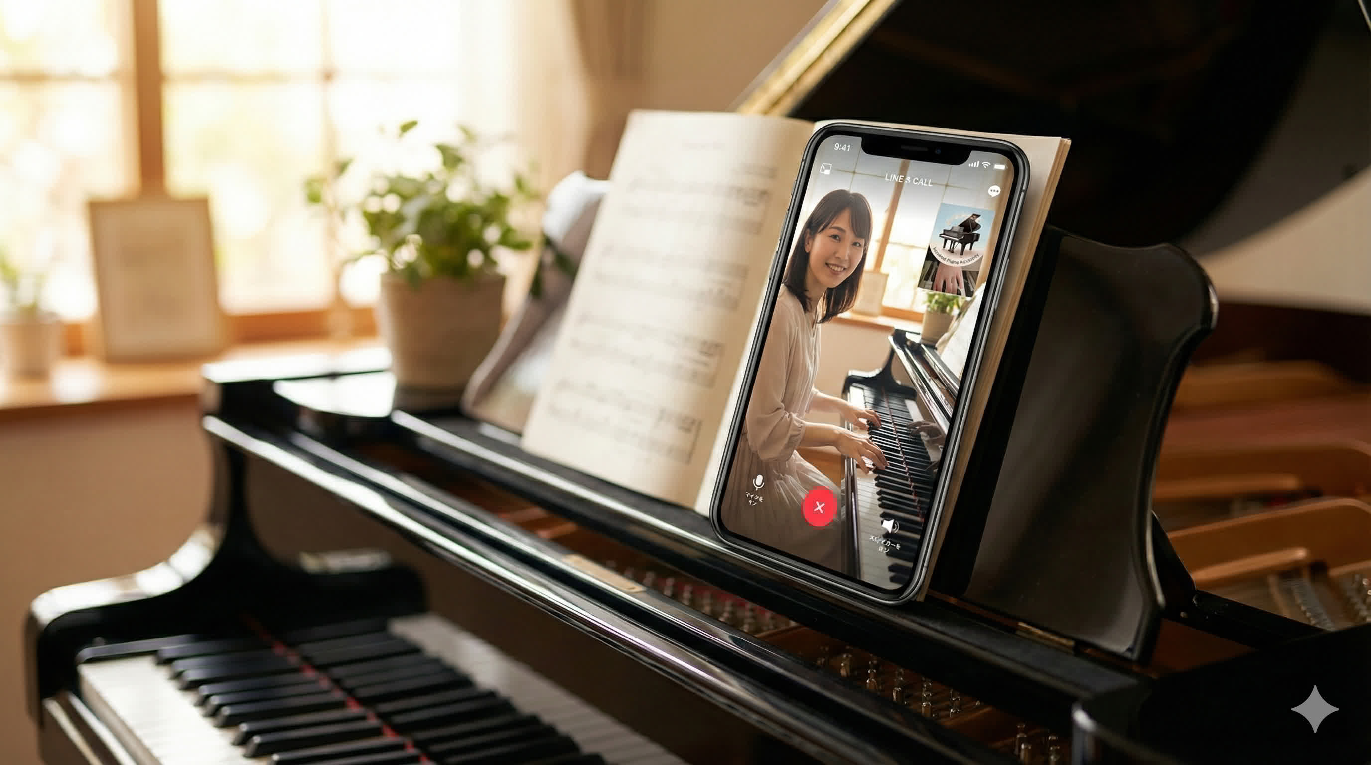【解説】LINEで簡単！オンラインピアノレッスンの始め方（通話の手順）